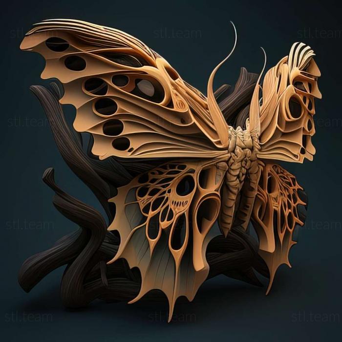 3D model Papilio palinurus (STL)